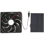 Gistuch - kit de ventilateur de panneau solaire extrieur en silicium monocristallin pour caravanes camping ...