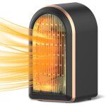 Gistuch - mini radiateur ptc cramique 1200 w - 2 niveaux de puissance - chauffage d'appoint compact ...