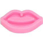 Gistuch - moule � fondant en silicone 2 pi�ces bouche souriante de qualit� alimentaire facile � nettoyer ...