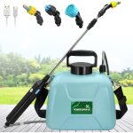Gistuch - pulverisateur electrique 2400mah, pulverisateur de jardin 5l, pulverisateur toiture avec rtractable ...