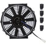 Gistuch - radiateur de ventilateur de refroidissement lectrique mince de 10 pouces 24v 80w 2100rpm 10 ...