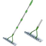 Rateau scarificateur, scarificateur manuel, scarificateur gazon manuel avec manche 170 cm, rteau de ...
