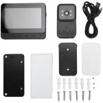 Gistuch - sonnette vido intelligente, cran ips de 4. 3 pouces, appel bidirectionnel, vision nocturne ...