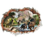 Gistuch - sticker mural en pvc, autocollant mural de dinosaure en 3d amovible autocollant de dinosaure ...