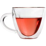 Tasses à café ou tasses à thé en verre isolées à double paroi en forme de c?ur, tasse à thé transparente ... Tasses à café ou tasses à thé en verre isolées à double paroi en forme de c?ur, tasse à thé transparente ...