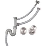 Gistuch - tuyau vier double rservoir raccords de tuyau extensible evier de cuisine flexible tuyau de ...