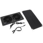 Gistuch - ventilateur d'extraction � �nergie solaire professionnel 10 w, double ventilateur haute efficacit�, ...