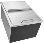 Mophorn - glacire encastrable 24'l x 18'w x 13'h glacire en acier inoxydable, bac  glace commercial ...