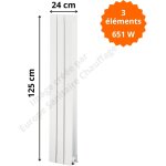 Global radiatori - radiateur aluminium h. 125 x 24 cm oscar 1200 deville 651 w