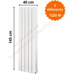 Global radiatori - radiateur aluminium h. 145 x 40 cm oscar 1400 deville 1220 w