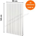 Global radiatori - radiateur aluminium h. 145 x 80 cm oscar 1400 deville 2440 w
