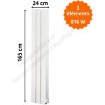 Global radiatori - radiateur aluminium h. 165 x 24 cm oscar 1600 deville 816 w