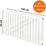 Global radiatori - radiateur aluminium horizontal h. 44 x 120 cm vip 350 deville 1455 w Global radiatori - radiateur aluminium horizontal h. 44 x 120 cm vip 350 deville 1455 w