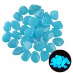 Glorious stones pierres fluorescentes bleues qui brillent dans le noir, 50 pi�ces