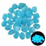 Glorious stones pierres fluorescentes bleues qui brillent dans le noir, 50 pi�ces