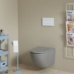 Godart - pack wc suspendu bti autoportant universel ero + cuvette sans bride gris mat cyrus