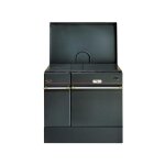 Godin - 240163000060 - cuisinire bois arpge 85cm 10, 5kw buches 50cm noir 240163noir