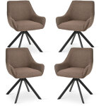 Goeurvant fauteuil pivotant � 360� avec dossier incurv� et coussin moelleux, alliance parfaite entre ...