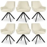 Goeurvant fauteuil pivotant � 360� avec dossier incurv� et coussin moelleux, alliance parfaite entre ...