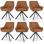 Goeurvant fauteuil pivotant � 360� avec dossier incurv� et coussin moelleux, alliance parfaite entre ...