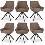 Goeurvant fauteuil pivotant � 360� avec dossier incurv� et coussin moelleux, alliance parfaite entre ...