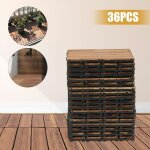 Gojoy - lot de 36 dalles de terrasse emboîtables en bois dur, dalles en bois, acacia, bois d'eucalyptus ... Gojoy - lot de 36 dalles de terrasse emboîtables en bois dur, dalles en bois, acacia, bois d'eucalyptus ...
