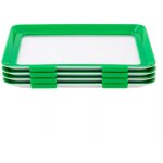 Gojoy - 4x contenants alimentaires pp tpu rfrigrateur organisateur botes de rangement empilables