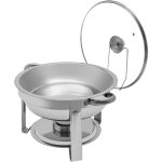 Gojoy - chafing dish rcipient de maintien au chaud rond en acier inoxydable 5 l  302 x (h) 225 mm chauffe ...
