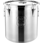 Rcipient  crales en acier inoxydable - bidon hermtique pour aliments de cuisine - seau  farine ...