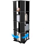 Gojoy - tagre  livres rotative  4 niveaux, tagre bibliothque rotative  360, tagre  chaussures ...