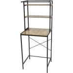 Tagère de machine à laver à 3 niveaux en mdf et support en fer, étagère de rangement de salle de bain ... Tagère de machine à laver à 3 niveaux en mdf et support en fer, étagère de rangement de salle de bain ...