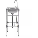 Vier de cuisine autoportant vier en acier inoxydable vier gastro vier 1 bassin, vier commercial rectangula ...
