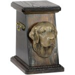 Golden retriever - urne funraire pour chien, lgante urne avec statuette, urne funraire avec buste ...