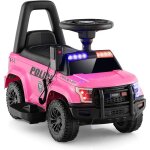 Golus voiture de police lectrique pour enfants, voiture lectrique  batterie de 6v avec mgaphone, ...