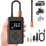 Gonfleur pneus 10000 mah, 150 psi, sans fil, mini compresseur portable, v�lo / voiture.