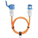 Goobay cable rallonge de caravane cee, 10m, fiche cee vers prise cee, prise cee avec couvercle de verrouillage ...