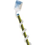 Goobay - cat 6a c�ble patch ultra - flexible, slim, u / ftp, blanc, fiches extra - courtes, conducteur ...