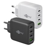 Goobay - chargeur rapide multiport usb - c? pd gan (68 w) noir, 3x ports usb - c? (power delivery) et ...