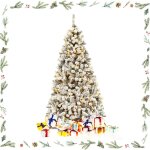 Goplus 180cm sapin de noël avec 250 lumières led, effet de neige réaliste floqué, 600 branches avec ouverture ... Goplus 180cm sapin de noël avec 250 lumières led, effet de neige réaliste floqué, 600 branches avec ouverture ...