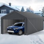 Goplus abri tente garage 3x6 m, tente de stockage, carport résistant aux intempéries, avec couverture ... Goplus abri tente garage 3x6 m, tente de stockage, carport résistant aux intempéries, avec couverture ...