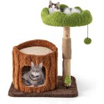 Goplus - arbre à chat design, plusieurs niveaux en forme d'arbre, arbre chat en bois avec perchoir supérieur, ... Goplus - arbre à chat design, plusieurs niveaux en forme d'arbre, arbre chat en bois avec perchoir supérieur, ...