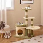 Goplus - arbre à chat maine coon multi - niveaux, plateformes, niche privée, panier latéral, brosse de ... Goplus - arbre à chat maine coon multi - niveaux, plateformes, niche privée, panier latéral, brosse de ...