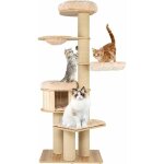 Goplus arbre � chat multi - niveaux, tour � chat avec hamac, panier, niche, griffoirs, coussins amovibles, ...