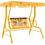 Goplus balancelle de jardin ext�rieure pour enfant, balancelle enfant 2 places avec auvent r�glable et ...