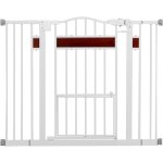 Goplus - barriere de securite enfant extensible pour animaux de compagnie, petite porte inf�rieure & ...