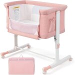 Goplus - berceau pour bébé 3 en 1, lit pour cododo portable avec mode berceau, matelas amovible, hauteur ... Goplus - berceau pour bébé 3 en 1, lit pour cododo portable avec mode berceau, matelas amovible, hauteur ...