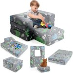 Goplus - canapé pliant pour enfant, fauteuil modulaire et transformable, canapé convertible avec housse ... Goplus - canapé pliant pour enfant, fauteuil modulaire et transformable, canapé convertible avec housse ...