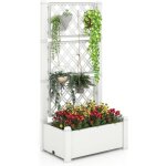 Goplus carré potager avec treillis pour plantes grimpantes, avec trou de drainage, moniteur de niveau ... Goplus carré potager avec treillis pour plantes grimpantes, avec trou de drainage, moniteur de niveau ...