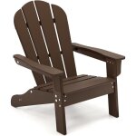 Goplus - chaise adirondack exterieur pour enfants, fauteuil de jardin en hdpe r�sistante aux intemp�ries ...