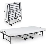 Goplus - lit pliant 1 personne, matelas 90x190cm, lit pliable adulte avec matelas en mémoire 10 cm orthopédiqu ... Goplus - lit pliant 1 personne, matelas 90x190cm, lit pliable adulte avec matelas en mémoire 10 cm orthopédiqu ...